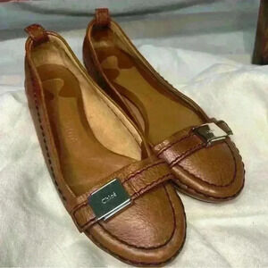 CHLOE Authentic Vintage Brown Paddington Leather Ballet Flats Size 36/6 US